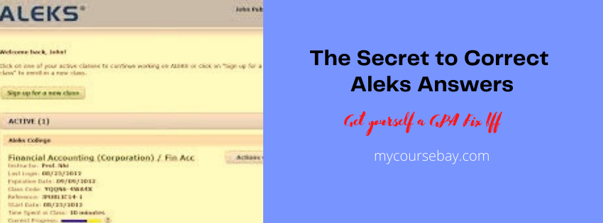Discover the Secret to Correct Aleks Answers